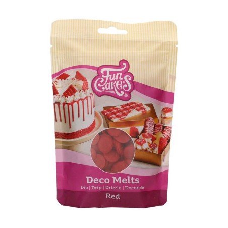 Red Deco Melts 250g by FunCakes