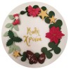 Happy New Year Plaque - Edible Decoration by Cake Deco Diam. 17cm