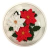 Poinsettia & Holly - Edible Christmas Decoration Set 7pcs