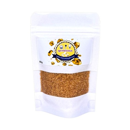 Sprinklicious Gold Crystallic Sugar 80g. E171 Free