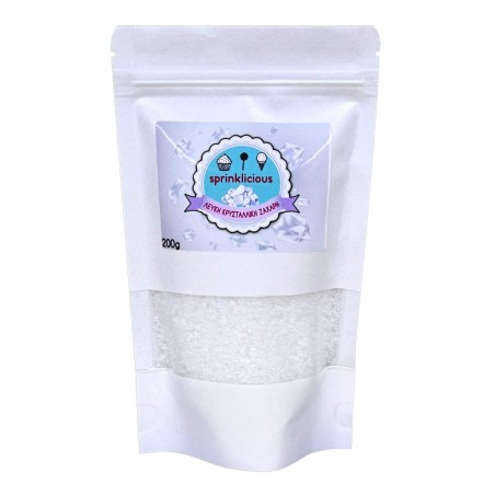 White-Transparent Crystallic Sugar 200g E171 Free Sprinklicious