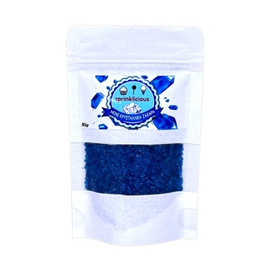 Blue Crystallic Sugar 80g E171 Free by Sprinklicious