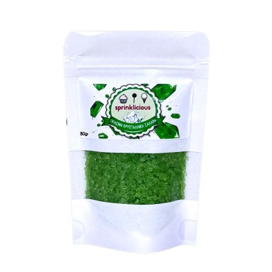 Jade Green Crystallic Sugar 80g E171 Free Sprinklicious