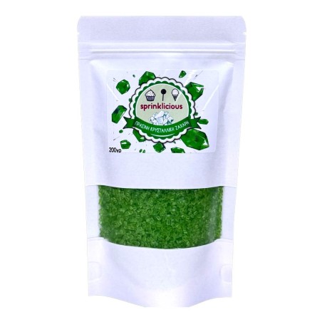 Jade Green Crystallic Sugar 200g E171 Free by Sprinklicious