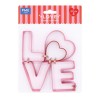 LOVE Cookie Cutter Set of 5 by  PME  