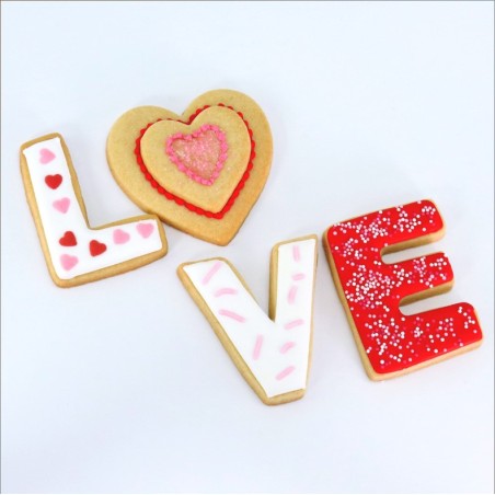 LOVE Cookie Cutter Set of 5 by  PME  