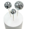 Disco Ball Toppers in 3 sizes set of 12pcs 