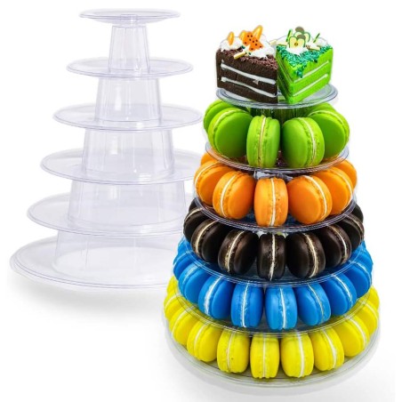 6 Tier Portable Macaron Display & Transport Case