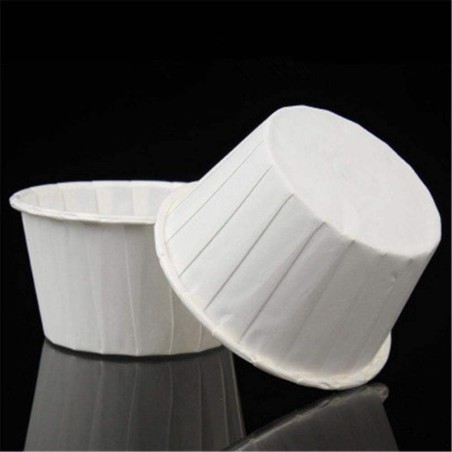 White, wrinkled style Cupcake Baking Cases 50pcs