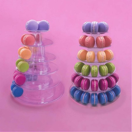 6 Tier Portable Macaron Display & Transport Case