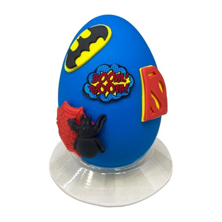 Easter Chocolate Egg Decorated Super Heroes - 400g