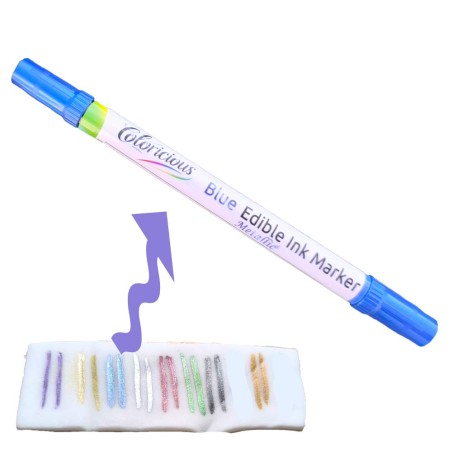 Metallic Blue Marker Coloricious