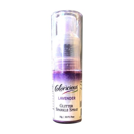 Lavender Glitter Pump Spray 10g Coloricious