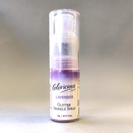 Lavender Glitter Pump Spray 10g Coloricious