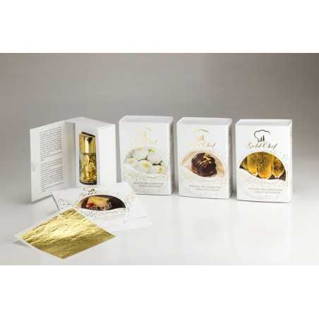 Edible Gold Leaves 80mm. 23kts. In a booklet of 25