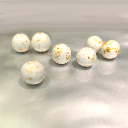 White-Gold Speckled Xtra Large Crunchy Balls 1.8cm 1kg