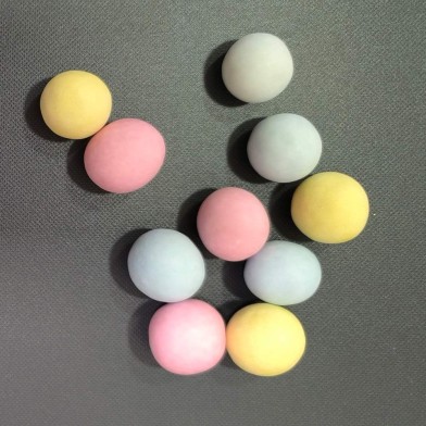 Pastel Multicolored XL Crunchy Balls with Marshmallow core & Bubble gum taste 1.8cm 140g