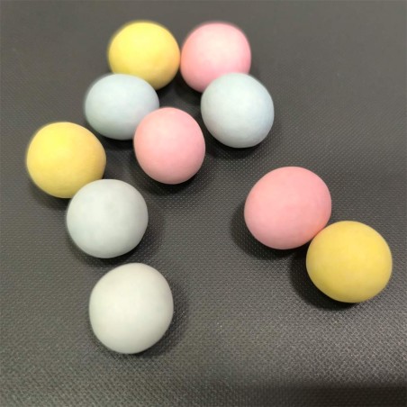 Pastel Multicolored XL Crunchy Balls with Marshmallow core & Bubble gum taste 1.8cm 140g