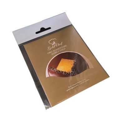 Edible Gold Transfer Leaf 8x8cm. 22kt. Gold Chef