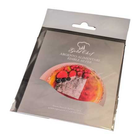 Edible Silver Transfer Leaf 8x8cm 999o Gold Chef