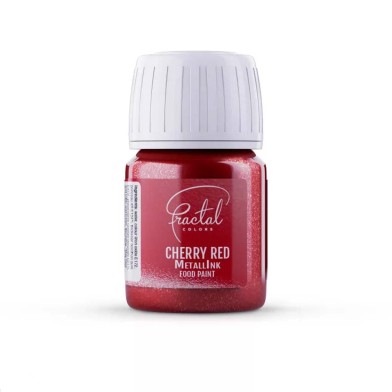 Cherry Red MetallInk Liquid Paint Fractal
