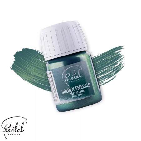 Golden Emerald MetallInk Food Paint