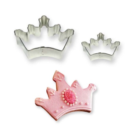 Cookie & Cake Crown Cutter Set of 2