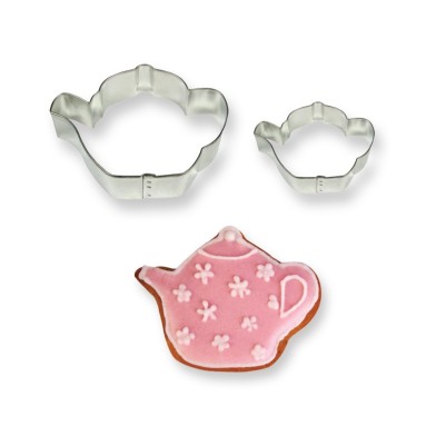 Cookies & Cake Teapot Cutters Set of 2