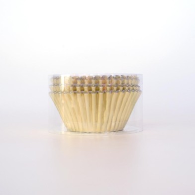 Gold Foil Cupcake cases 60pcs Dim. Base 5cm, H3,8cm