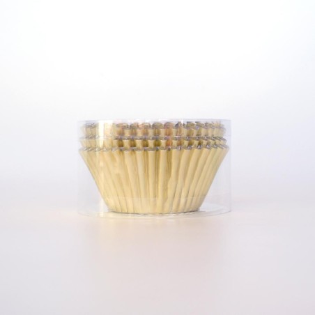 Gold Foil Cupcake cases 60pcs Dim. Base 5cm, H3,8cm