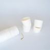 White Large Cupcake Paper Cups Base Diam. 6x, H5,5cm. 50pcs Laminated