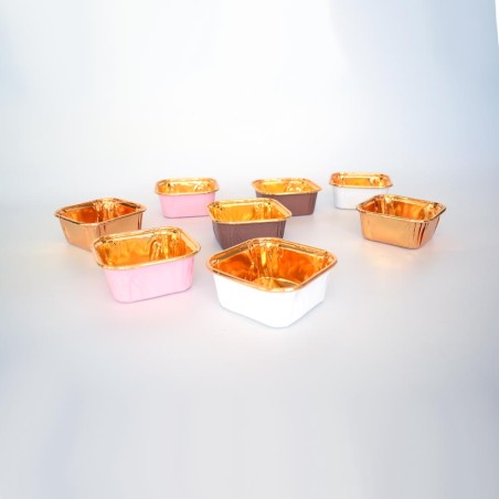 White Square Monoportion Case Dim. Top 8cm, H3,8cm 50pcs