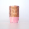 Light Pink Cupcake cases with Gold Foil inside Dim. Base 5cm, H3,8cm 25pcs