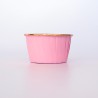 Light Pink Cupcake cases with Gold Foil inside Dim. Base 5cm, H3,8cm 25pcs