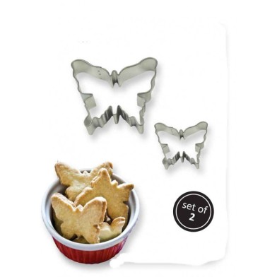 Cookie & Cake Butterfly Cutter Set of 2