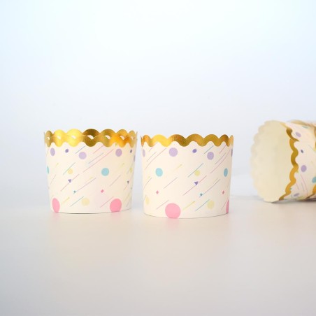 Πάρτυ Θήκες Cupcakes με Βάση 6xΥ5,5εκ. 25τμχ - Αντικολλητικές