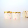 Party Cupcake cases with gold foil trim on the lip Dim. Base 6cm, H5,5cm 25pcs