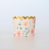 Λουλουδάτες Θήκες Cupcakes με Βάση 6xΥ5,5εκ. 25τμχ - Αντικολλητικές