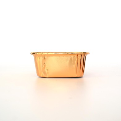 Gold Square Monoportion Case Dim. Top 8cm, H3,8cm 50pcs
