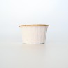 White Cupcake cases with Gold Foil inside Dim. Base 5cm, H3,8cm 25pcs