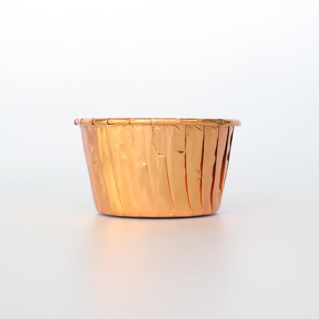 Gold Cupcake cases with Gold Foil inside Dim. Base 5cm, H3,8cm 25pcs