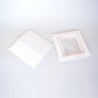 White Cake Box with window lid 10x10x6in.