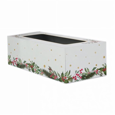 Christmas Cake Box with window Dim. 30x15xH10cm