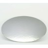 Silver-White Double Face Round Cut Edge Cake Cards 16,9cm|6,65" 1,5mm Thick 1pc.