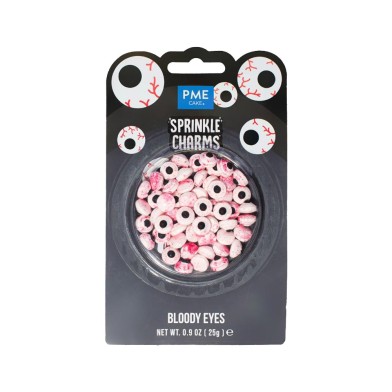 Bloody Eyes Halloween Sprinkle Charms 25g PME