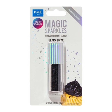 Black Iridescent Magic Sparkles Glitter Flakes 3g