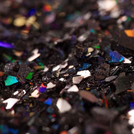 Black Iridescent Magic Sparkles Glitter Flakes 3g