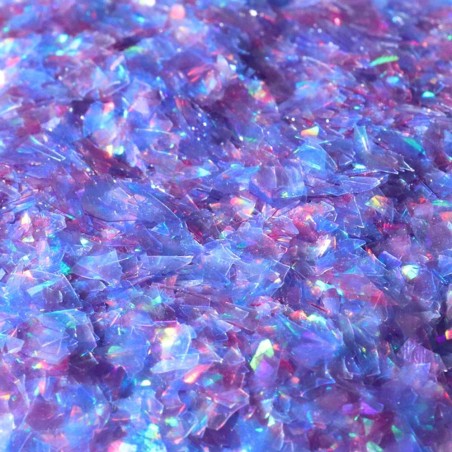 Unicorn (Light Blue-Purple) Iridescent Magic Sparkles Glitter Flakes 3g