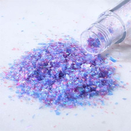 Unicorn (Light Blue-Purple) Iridescent Magic Sparkles Glitter Flakes 3g