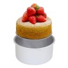 Loose Bottom Round Cake Pans 6, 8, 10, 12-Inch x 3-Inch Deep, Set of 4
